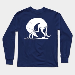 Ancient Greek Art Spartan Greyhound Hunting Dog Long Sleeve T-Shirt